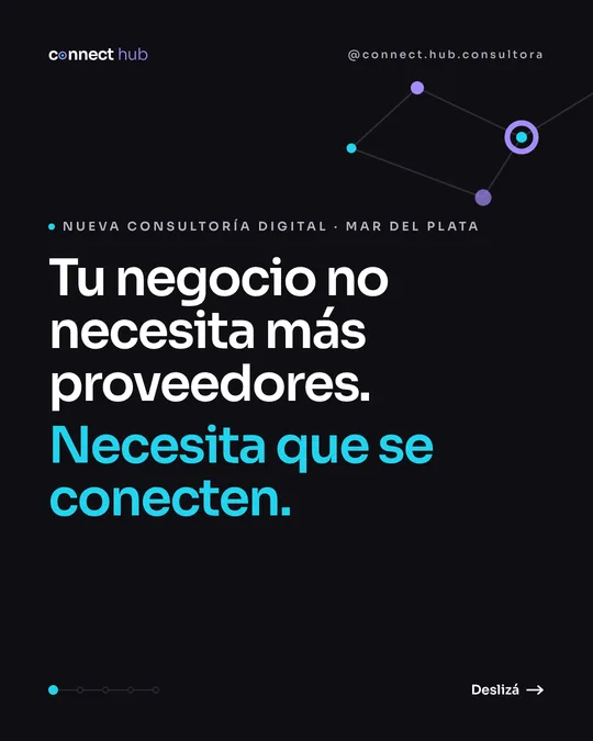 Tu negocio no necesita más proveedores. Necesita que se conecten.